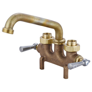 Central Brass 0465 Two Handle Laundry Faucet - Rough Brass