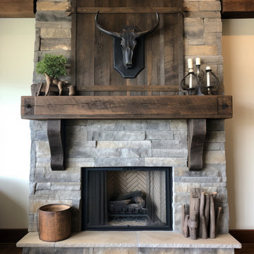 Gorgeous Fireplace Mantels with Wooden Corbels