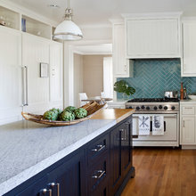Blue and White Kitchens