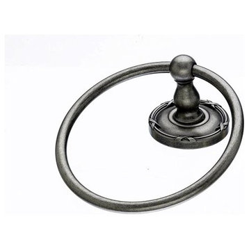 Bath Ring - Antique Pewter - Ribbon Back Plate, TKED5APE