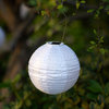 Soji LED Solar Lanterns, White (Glows Amber)