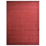 Get My Rugs LLC - Hand Knotted Loom Wool Area Rug Contemporary Red - It’s rightly said if you need a piece of art for your home GET GABBEH! This specular red colored rug will make you mesmerize every time you look at it. It’s easy to maintain and will last for years to come.