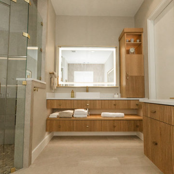 Lux Modern Spa Master bathroom