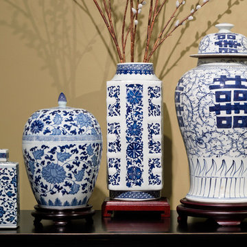 Blue and White Porcelain Jars