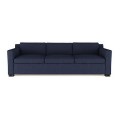 Extra Deep Sofas Houzz Mercer 9 Velvet Sofa Blue Print Extra Deep