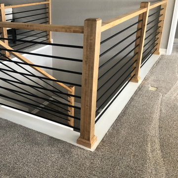 Contemporary horizontal railing
