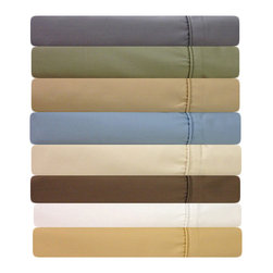 Royal Tradition - 22" Extra Deep Pocket Sheet Set, 650 TC Solid - Sheet And Pillowcase Sets