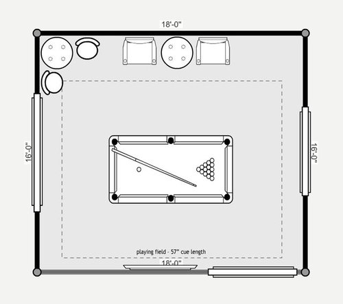 Help With Placement And Type Recessed Lights Gameroom
