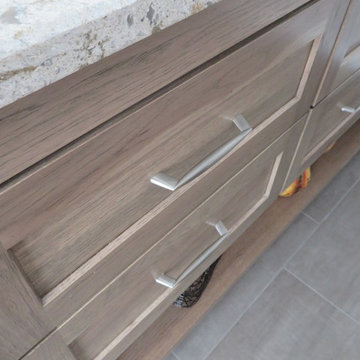 Driftwood Looking Bathroom Cabinetry