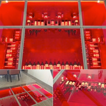 Underground Glass Wine Cellar