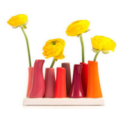 8-Pc. Reef Bud Vase in Orange - Vases