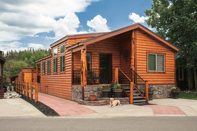 Example of an exterior home design in Other