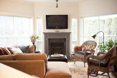 Living room - traditional living room idea in Vancouver