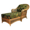 Spice Island Chaise Lounge, Natural, Light Camel Suede Fabric