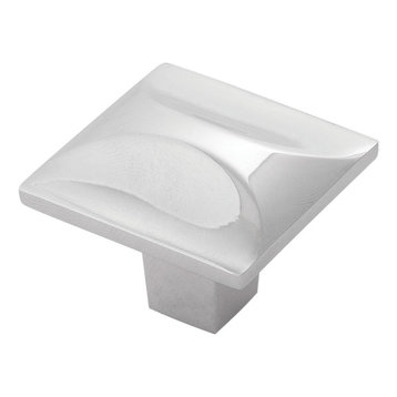 Hickory 1-1/4" Crest Cabinet Knob, Chrome