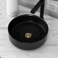 STYLISH Brushed Gold Standard Pop-Up Vessel Sink Drain with Overflow Set of 2