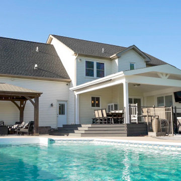 Pool Deck with Covered Living Space