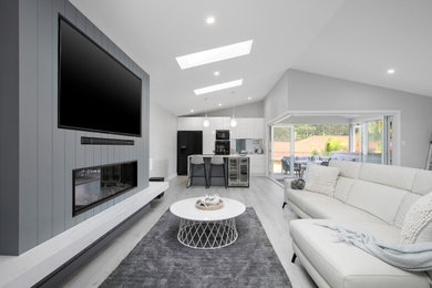 Photo of a modern living room in Central Coast.
