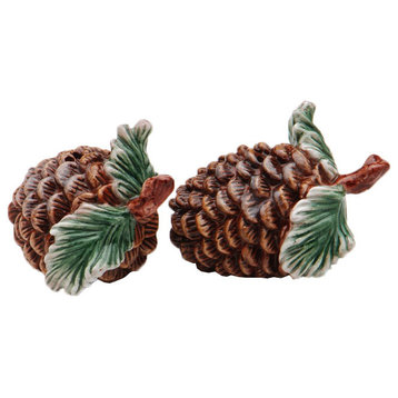 Pine Cone Woodlands Tree Salt and Pepper Shakers