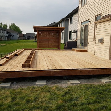 500 sq ft pressure treated deck