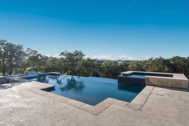 Example of a minimalist pool design in Austin