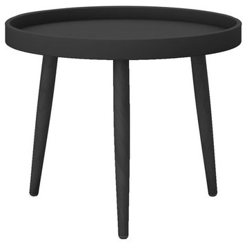 Jamesdar Kurv Plastic and Steel 24" Chat Table in Black