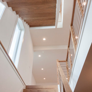 Project #48 | Contemporary Staircase with Warm Tones