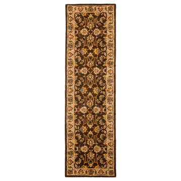 Safavieh Heritage Collection HG912 Rug, Brown/Ivory, 2'3" X 8'