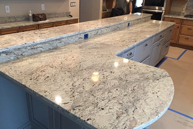 Example of a trendy kitchen design in Boston