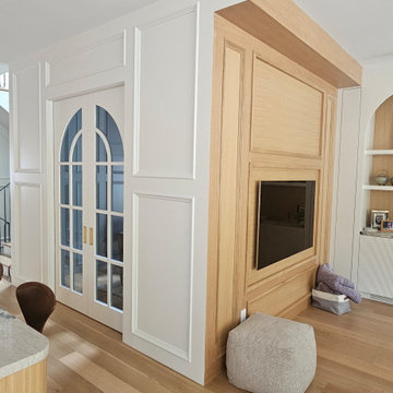 Traditional Wall Paneling with White Oak Architectural Details