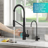 Oletto Touchless Pull-Down 1-Hole Kitchen Faucet, Black