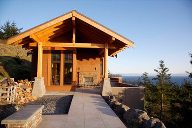 Inspiration for a contemporary exterior home remodel in Seattle