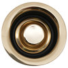 Insinkerator Style Disposal Flange And Stopper In Polished Brass, Polished Brass