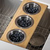 KRAUS Workstation Kitchen Sink Serving Board Set With Round Bowls
