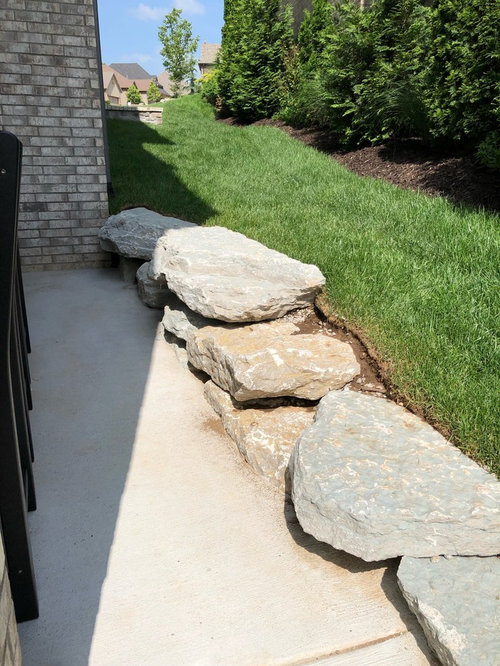 How to prevent muddy runoff on back patio?