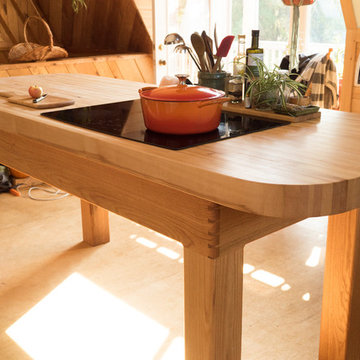 Inlaid Butcher Block Island