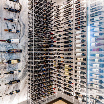 Striking Marble Wine Room