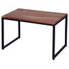 Benzara UPT-272525 Rectangular Wood Nesting Coffee/End Table, Brown, Black