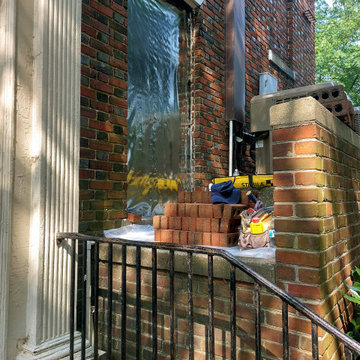 Brick Repair: Brick In Old AC Unit