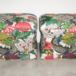 Custom Curved Ottomans - Footstools And Ottomans