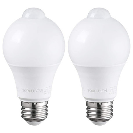 A19 LED Bulb Motion Sensor, Set of 2