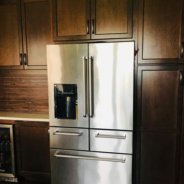 BEVERAGE AREA IS PLACED AWAY FROM THE "COOKING" AREA