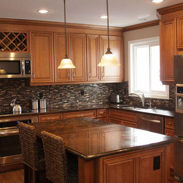 Kitchen: Wooden Transitional