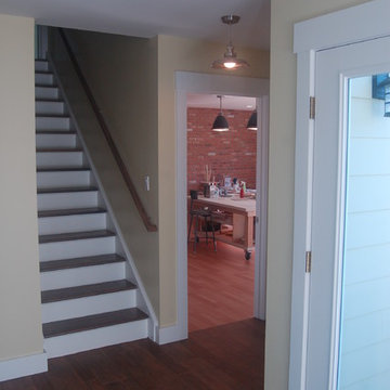 Sherman, CT Pottery Studio & Garage Addition Rear entry & vestibule to studio