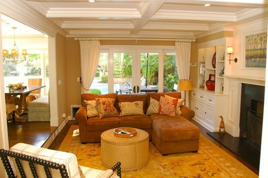 Example of a classic living room design in Other