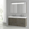 47" Gray Oak Bathroom Vanity Set