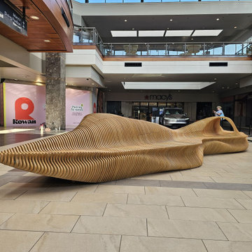 Outdoor Bench "Stratum" | Custom Parametric Wooden Outdoor Bench