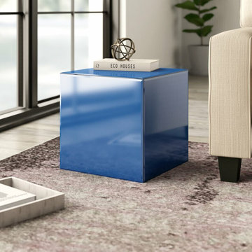 Modern Glass and Lucite Side End Tables