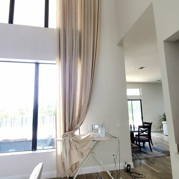 24' High-end Linen Draperies