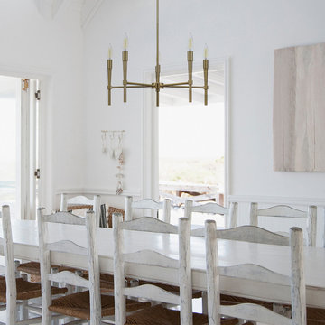 Elena 5-Light Chandelier, Brushed Brass Finish